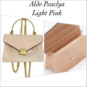 Aldo Peaclya Women's Light Pink Top Handle and Chain